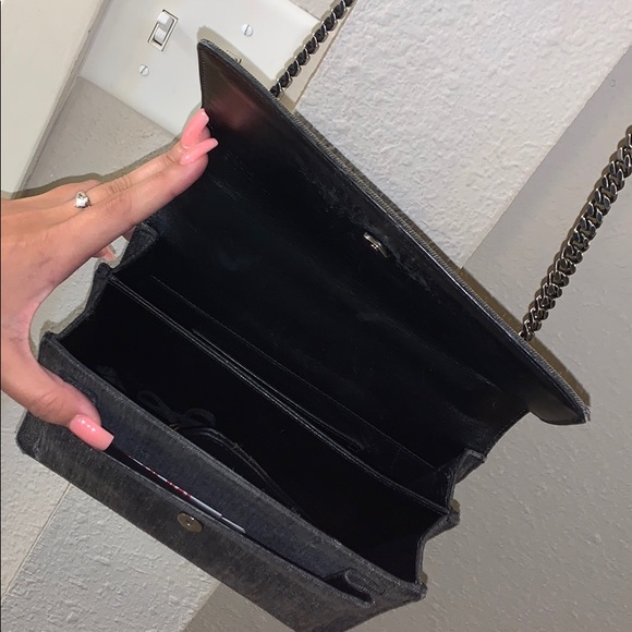 SAINT LAURENT Denim Medium Monogram Sunset Black - Picture 5 of 6